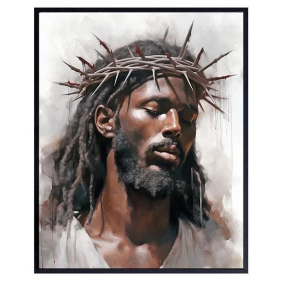 Wall Decor Black Jesus Wall Art Decor African Americans Wall Art